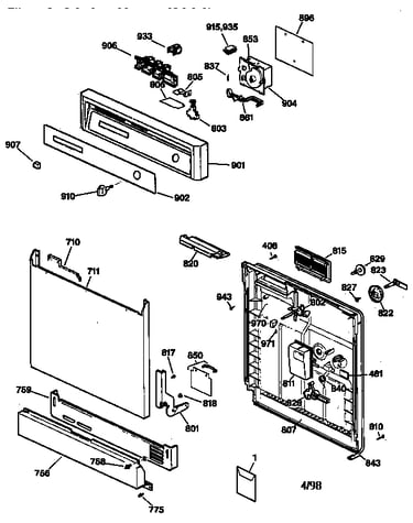 Escutcheon & door assembly