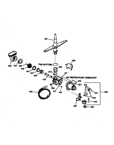 Motor-pump mechanism