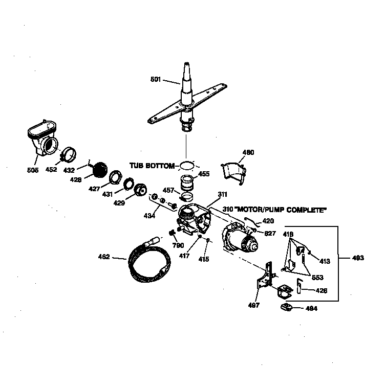 Motor-pump mechanism