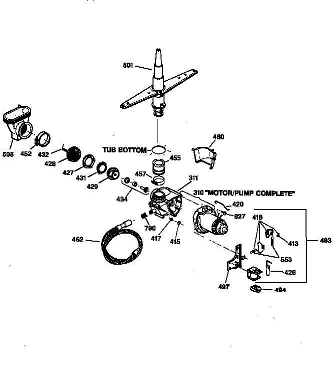 Motor-pump mechanism