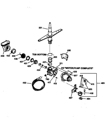 Motor-pump mechanism