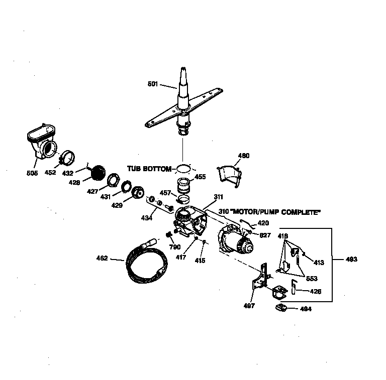 Motor-pump mechanism