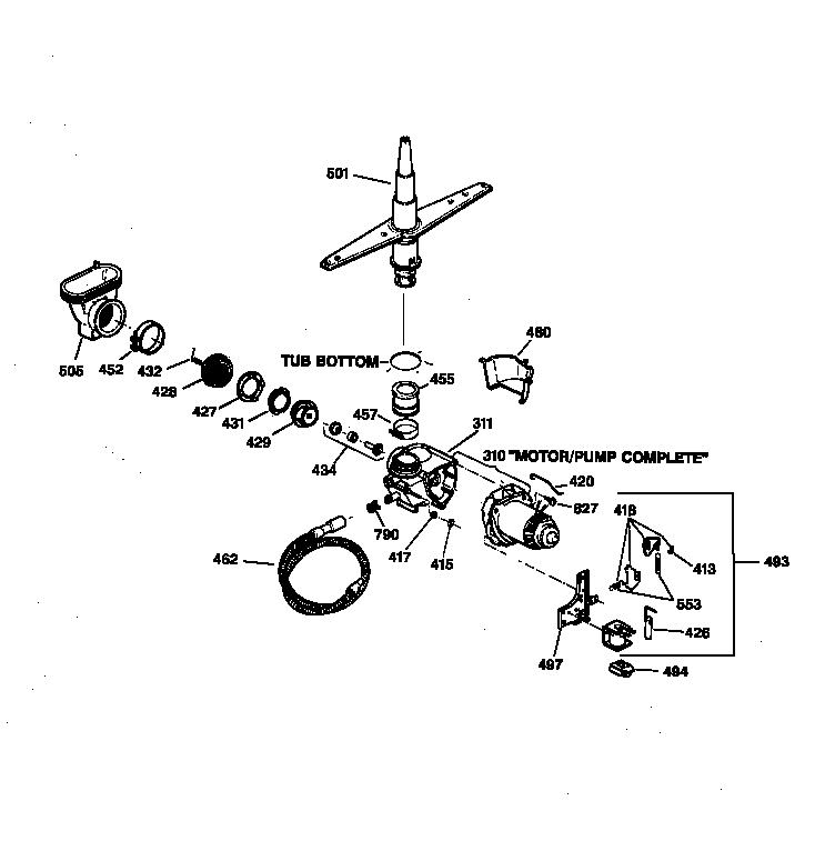 Motor-pump mechanism