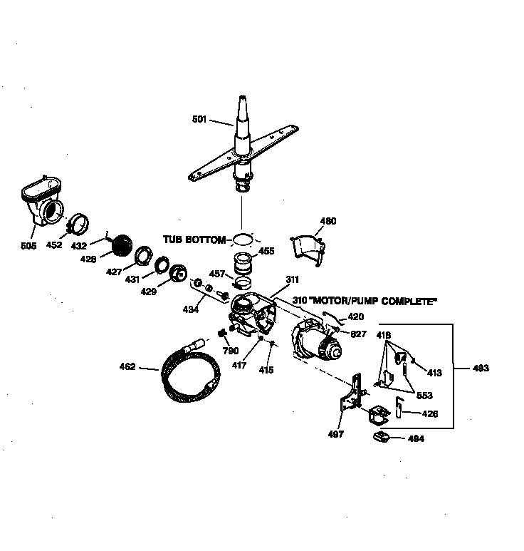 Motor-pump mechanism