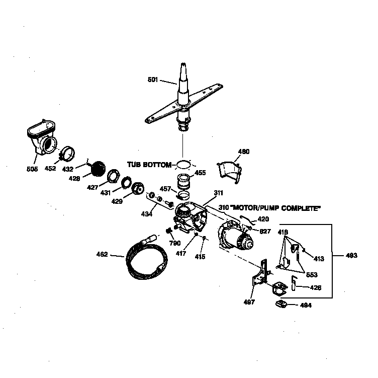 Motor-pump mechanism