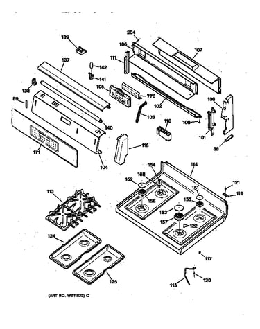 Control panel & cooktop