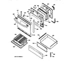 GE JGBP86BEA1BB door & drawer parts diagram