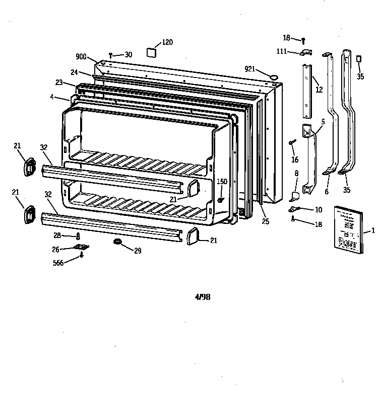 FREEZER DOOR