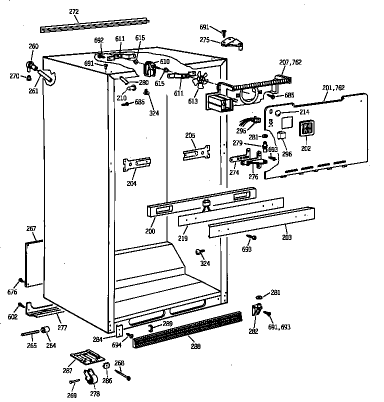 CABINET PARTS