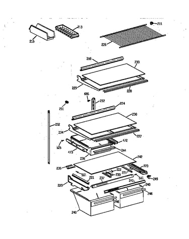 Shelf parts