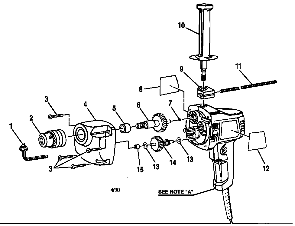 Gear and spindle assembly