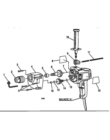 Gear and spindle assembly
