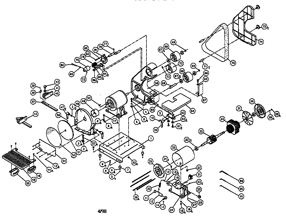 2" X 42" BELT/DISC SANDER