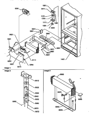 Evaporator and freezer control assembly