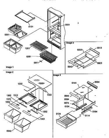 Shelving assemblies