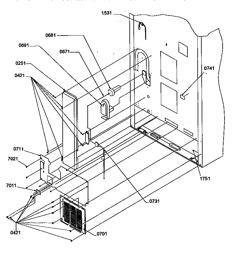 CABINET BACK