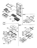 Shelving assemblies