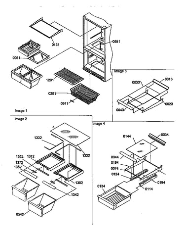 Shelving assemblies