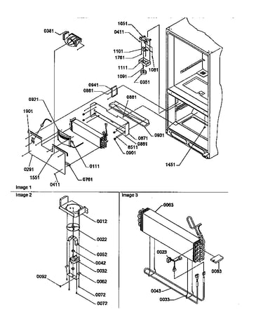 Evaporator and freezer control assembly