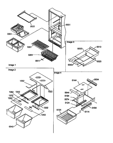Shelving assemblies