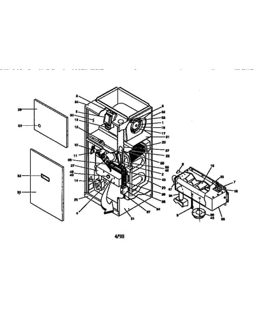 Down-flow nat.gas furnaces (90+)
