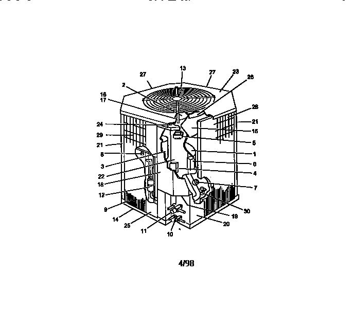 Split-system, cooling, outdoor section