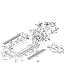 Motor and walking belt assembly
