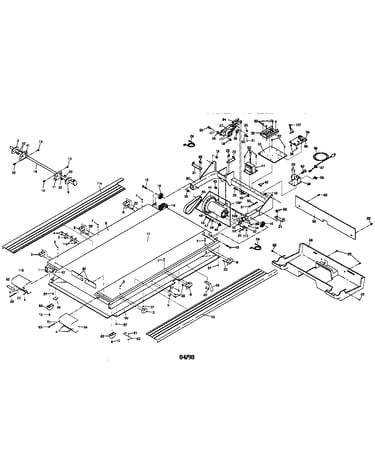 Motor and walking belt assembly