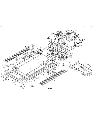 Motor and walking belt assembly