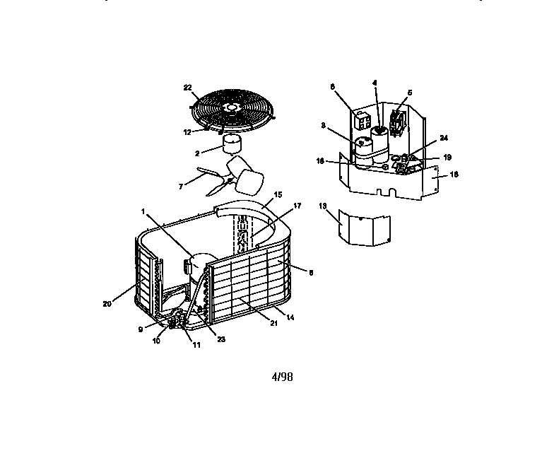 Air conditioning outdoor unit