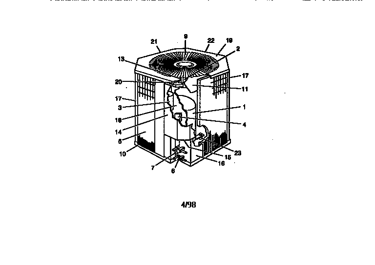 Split-system, cooling, outdoor, section