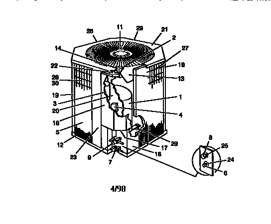 Split-system, cooling, outdoor