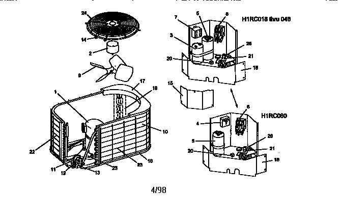 Air conditioning outdoor unit