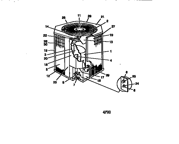 Split-system, cooling, outdoor