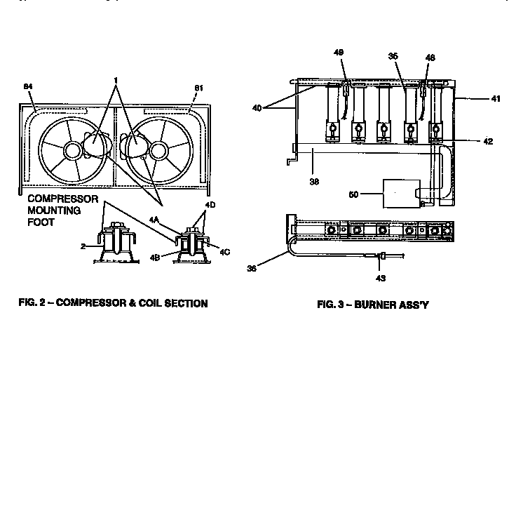 Compressor and burner assembly