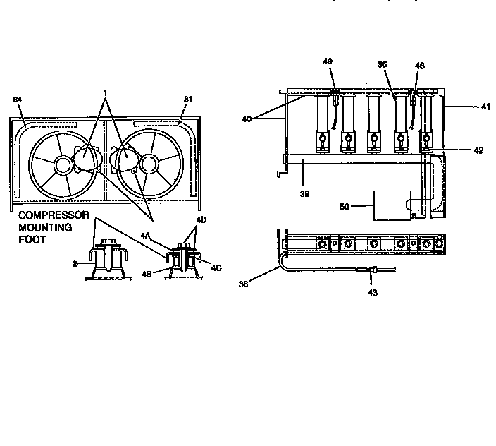 Compressor and coil section