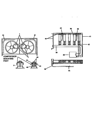 Compressor and coil section