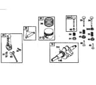 Briggs & Stratton 19E400 TO 19E499 (0073) piston assembly and ring set diagram