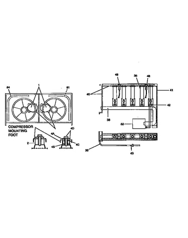 Compressor and coil section