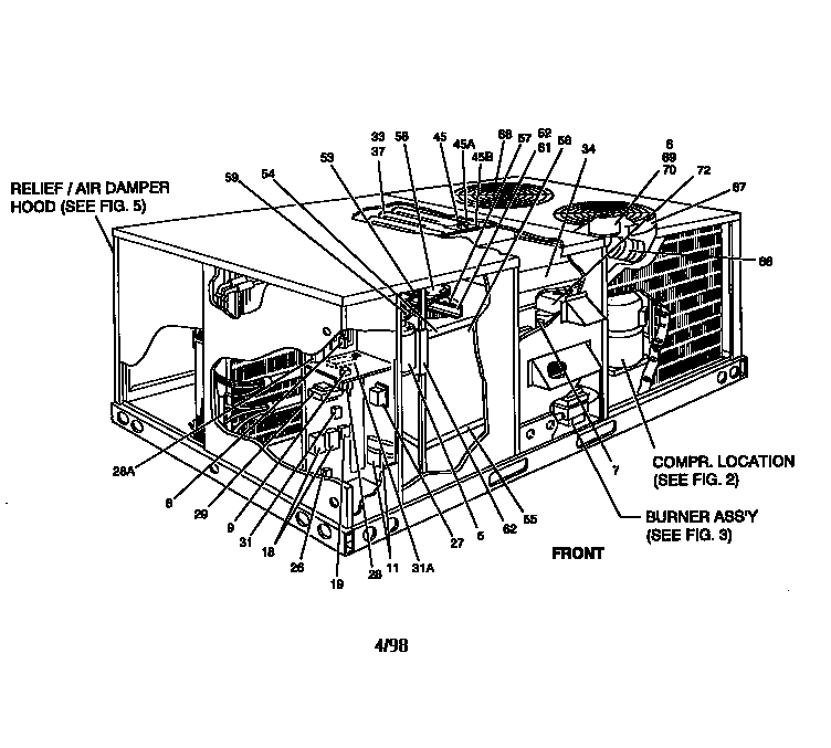 Single package gas/electric unit