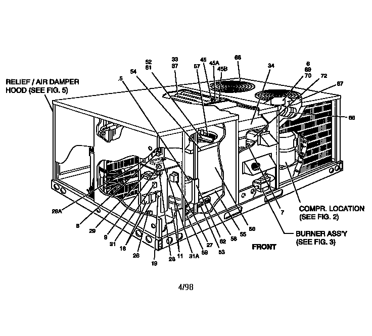 Single package gas/electric unit