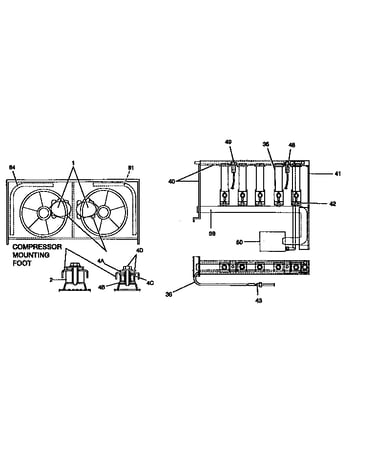 Compressor/coil section/burner asy