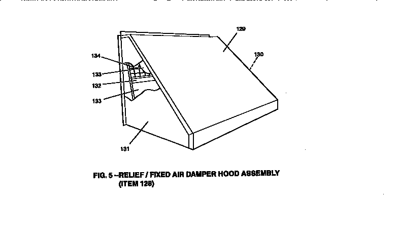 RELIEF/FIXED AIR DAMPER HOOD ASSEMBLY