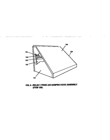 Relief/fixed air damper hood assembly