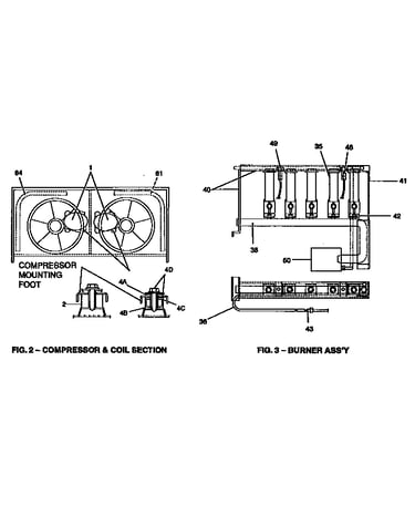 Compressor and burner assembly