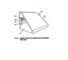 York D3CG120N16525 relief/fixed air damper hood assembly diagram