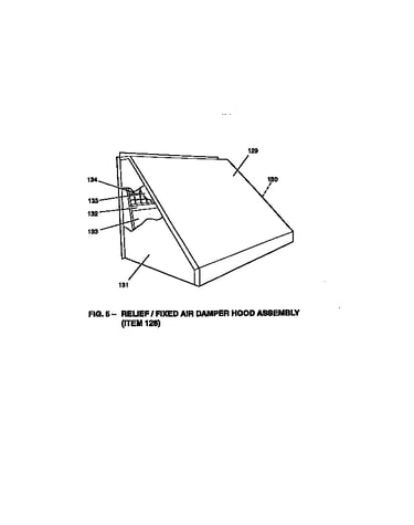 Relief/fixed air damper hood assembly