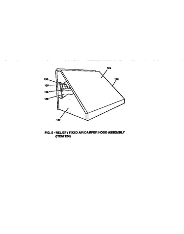 Fixed air damper hood assembly