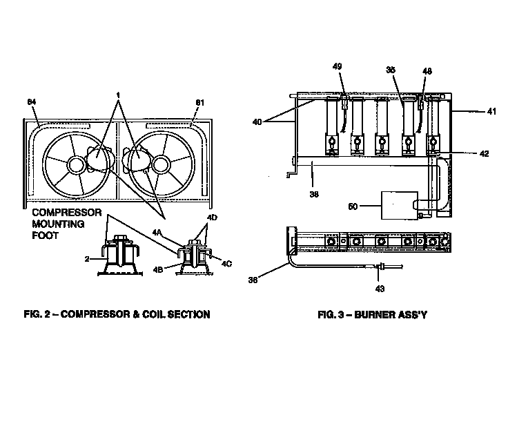 Compressor and burner assembly