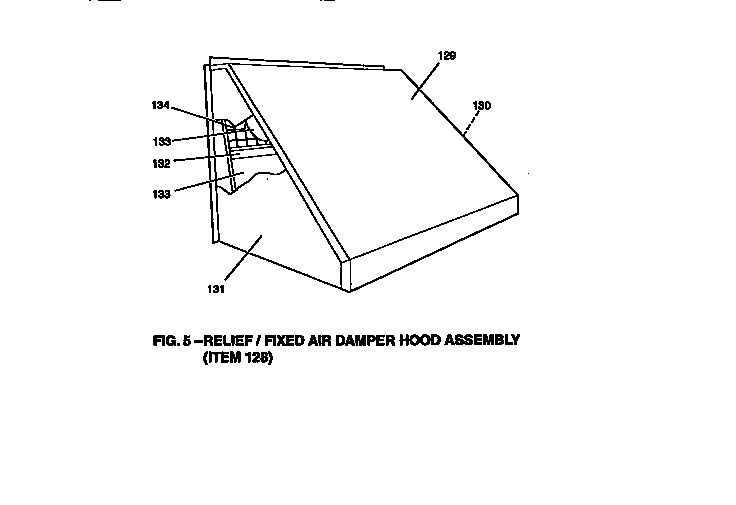 Fixed air damper assembly